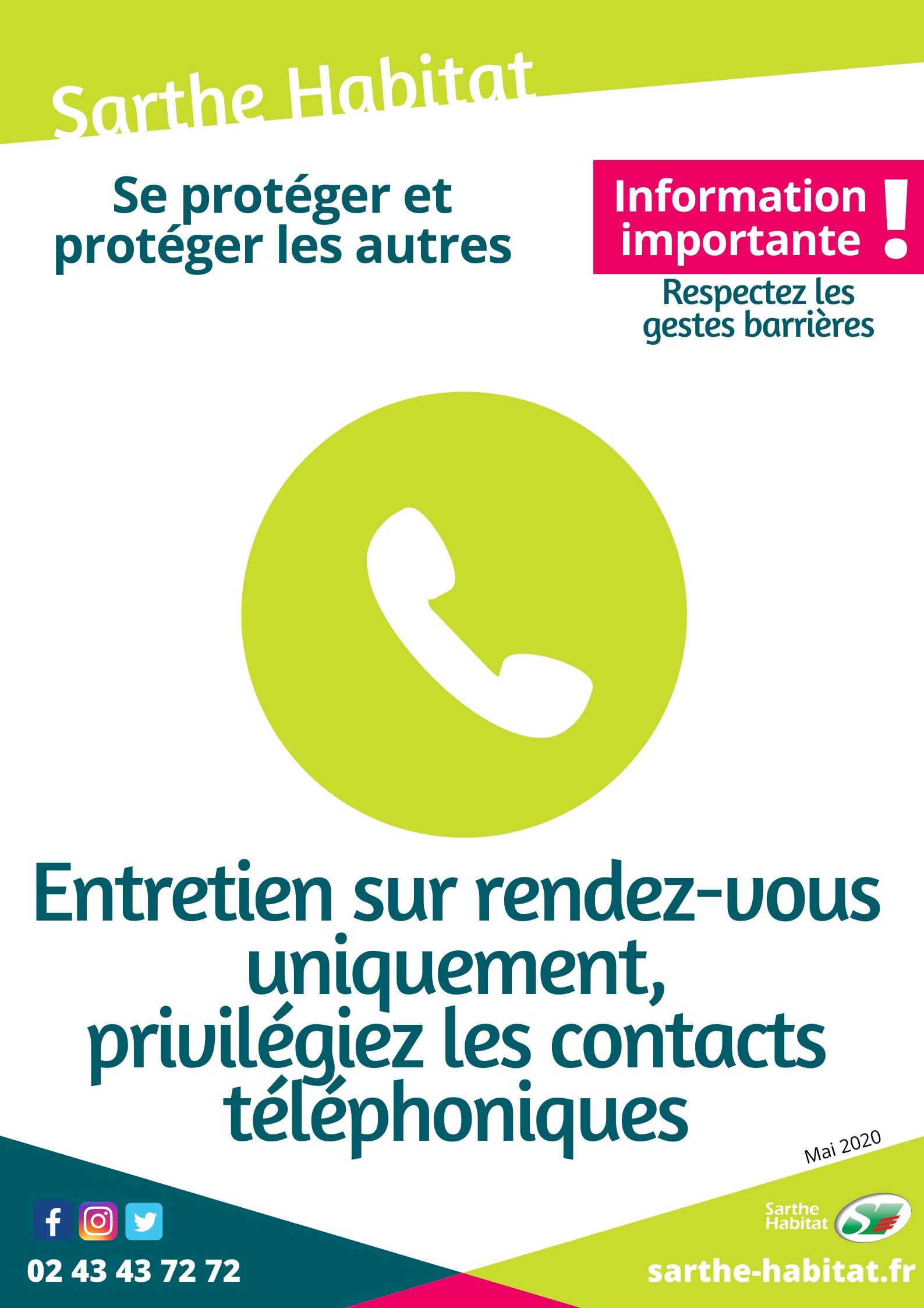 Affiche entretien uniquement sur rendez-vous