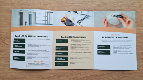 Plaquette incendie - contenu