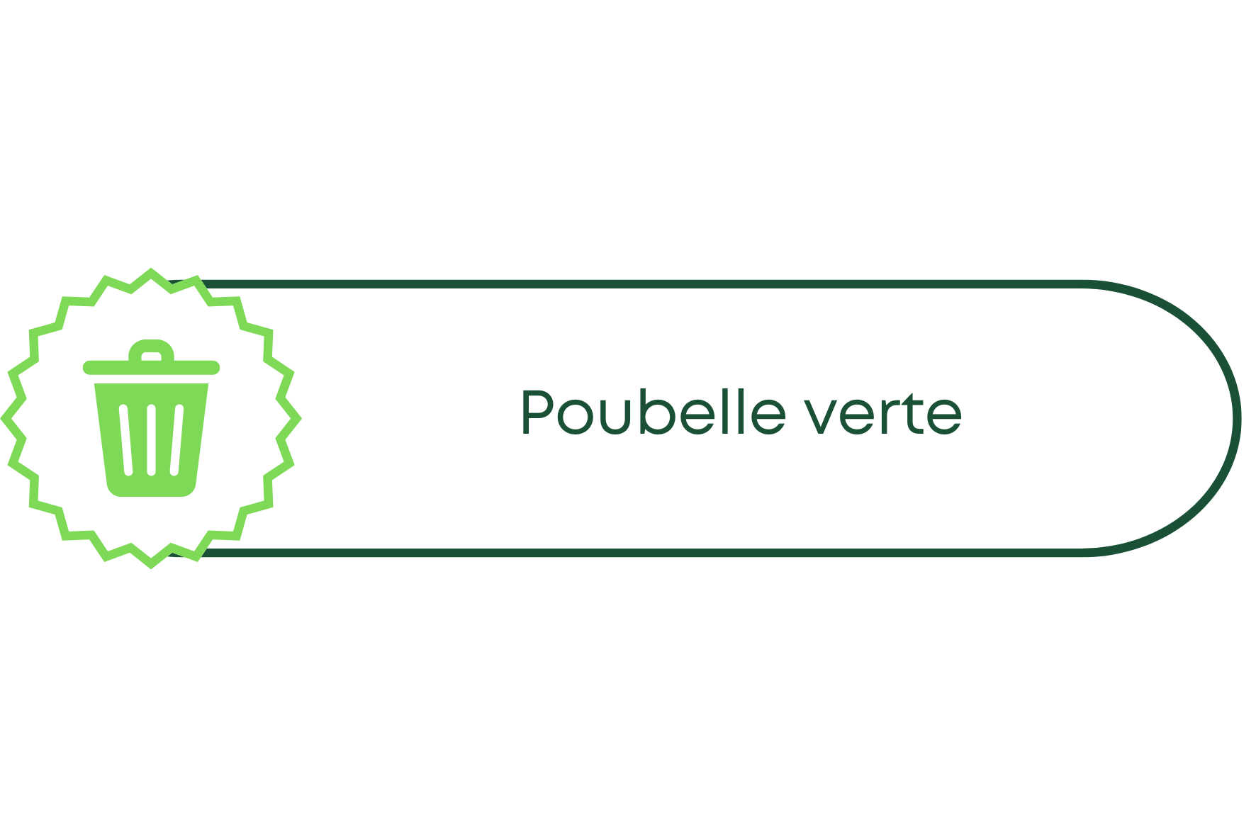 Poubelle vert