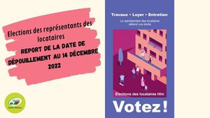 Report  dépouillement élections locataires